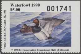Picture of 1990 Missouri Duck Stamp MNH VF