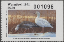 Picture of 1991 Missouri Duck Stamp MNH VF