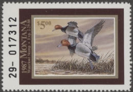 Picture of 1987 Montana Duck Stamp MNH VF