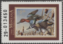 Picture of 1990 Montana Duck Stamp MNH VF