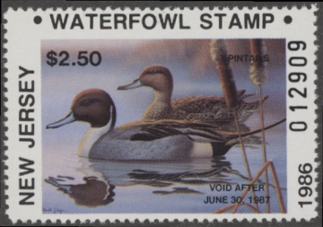 Picture of 1986 New Jersey Duck Stamp MNH VF