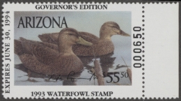 Picture of 1993 Arizona Duck Stamp Governor's Edition