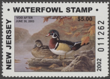 Picture of 2002 New Jersey Duck Stamp MNH VF