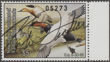 Picture of 1994 Mississippi Duck Stamp Governor's Edition MNH VF