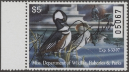 Picture of 1996 Mississippi Duck Stamp Governor's Edition MNH VF