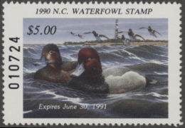 Picture of 1990 North Carolina Duck Stamp MNH VF