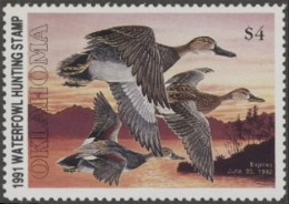 Picture of 1991 Oklahoma Duck Stamp MNH VF
