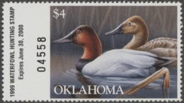 Picture of 1999 Oklahoma Duck Stamp MNH VF