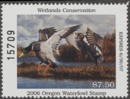 Picture of 2006 Oregon Duck Stamp MNH VF