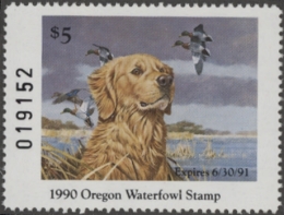 Picture of 1990 Oregon Duck Stamp MNH VF