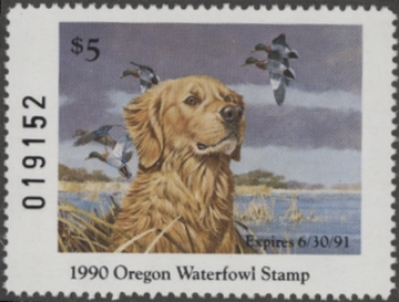 Picture of 1990 Oregon Duck Stamp MNH VF