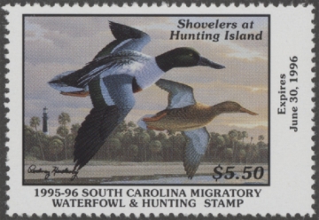 Picture of 1995 South Carolina Duck Stamp MNH VF