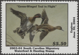 Picture of 2003 South Carolina Duck Stamp MNH VF