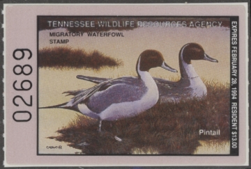 Picture of 1993 Tennessee Duck Stamp MNH VF