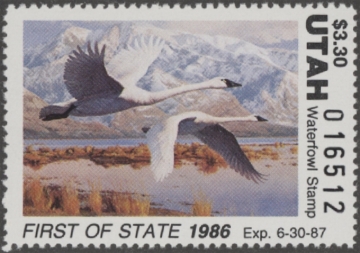 Picture of 1986 Utah Duck Stamp - First of State MNH VF