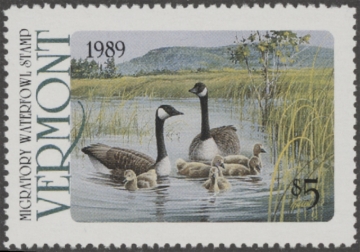Picture of 1989 Vermont Duck Stamp MNH VF