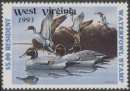 Picture of 1993 West Virginia Duck Stamp MNH VF