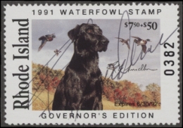 Picture of 1991 Rhode Island Duck Stamp Governor's Edition MNH VF