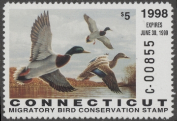 Picture of 1998 Connecticut Duck Stamp MNH VF