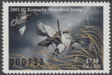Picture of 2001 Kentucky Duck Stamp MNH VF