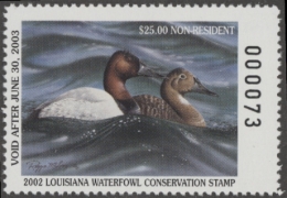 Picture of 2002 Louisiana Duck Stamp MNH VF