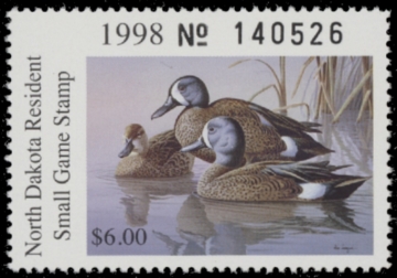 Picture of 1998 North Dakota Duck Stamp MNH VF