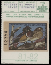 Picture of 1981 Tennessee Duck Stamp MNH VF