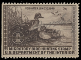 Picture of RW6 1939 Duck Stamp  Used F-VF