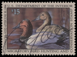 Picture of RW60 1993 Duck Stamp  Used F-VF