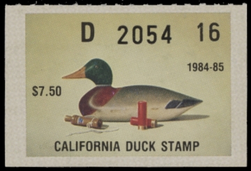 Picture of 1984 California Duck Stamp MNH VF