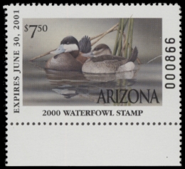 Picture of 2000 Arizona Duck Stamp MNH VF