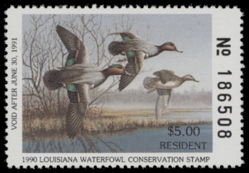 Picture of 1990 Louisiana Duck Stamp MNH VF