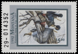Picture of 1992 Montana Duck Stamp MNH VF