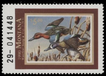 Picture of 1990 Montana Duck Stamp MNH VF