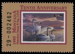 Picture of 1995 Montana Duck Stamp MNH VF