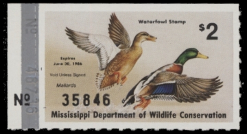 Picture of 1985 Mississippi Duck Stamp MNH VF