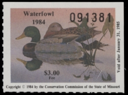 Picture of 1984 Missouri Duck Stamp MNH VF