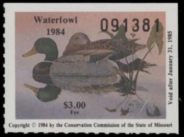 Picture of 1984 Missouri Duck Stamp MNH VF