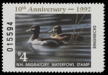 Picture of 1992 New Hampshire Duck Stamp MNH VF