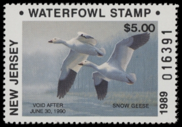 Picture of 1989 New Jersey NR Duck Stamp MNH VF