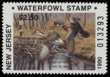 Picture of 1990 New Jersey Duck Stamp MNH VF