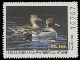 Picture of 1992 Nebraska Duck Stamp MNH VF