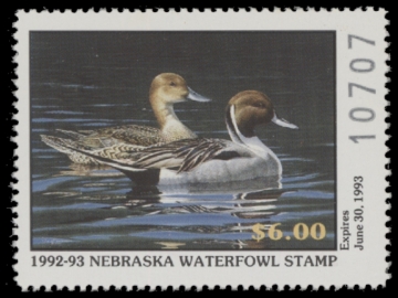 Picture of 1992 Nebraska Duck Stamp MNH VF