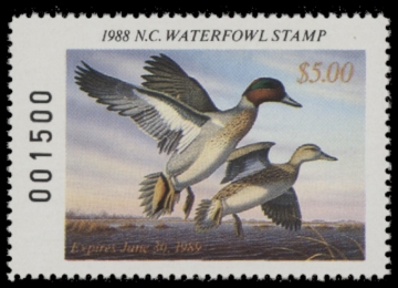 Picture of 1988 North Carolina Duck Stamp MNH VF