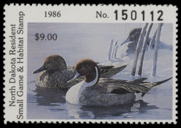 Picture of 1986 North Dakota Duck Stamp MNH VF