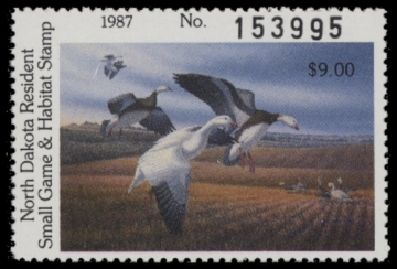Picture of 1987 North Dakota Duck Stamp MNH VF