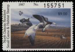 Picture of 1987 North Dakota Duck Stamp MNH VF
