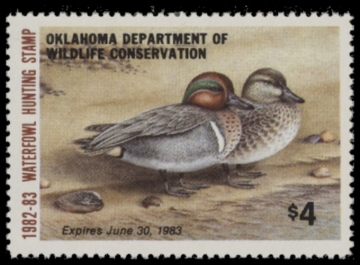 Picture of 1982 Oklahoma Duck Stamp MNH VF