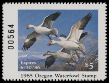 Picture of 1985 Oregon Duck Stamp MNH VF