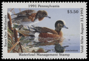 Picture of 1991 Pennsylvania Duck Stamp MNH VF